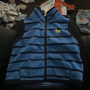 Blue and black vest, carters brand 3 months